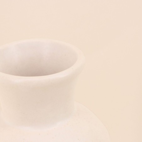Vase en céramique blanc 27cm élégant | Hashtag Déco