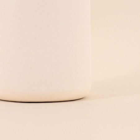 Vase en céramique blanc 27cm élégant | Hashtag Déco