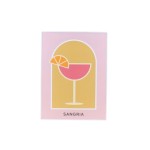 Toile colorée Sangria 30x40cm en fibres | Hashtag Déco