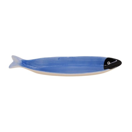 Vide poche céramique bleu poisson 30cm | Hashtag Déco