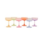 Set de 6 coupes en verre coloré pour vos réceptions | Hashtag Déco