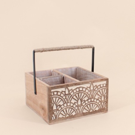 Panier en bois naturel 20x12cm | Hashtag Déco