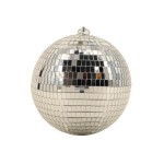 Boule à facettes argentée en verre 25cm | Hashtag Déco