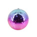 Boule à facettes bleu violet verre 30cm | Hashtag Déco