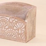 Rangement bureau bois motifs naturel 31x18cm | Hashtag Déco