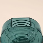 Vase verre vintage géométrique h19cm élégant | Hashtag Déco