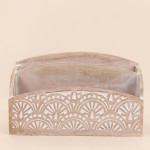 Rangement bureau bois motifs naturel 31x18cm | Hashtag Déco