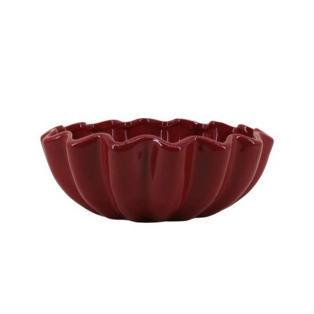 Coupe céramique alvéolée 24cm verte | Hashtag Déco