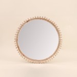 Miroir rond bois naturel 45cm | Hashtag Déco