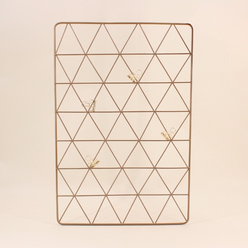 Pêle-mêle métal doré 40x50cm élégant | Hashtag Déco