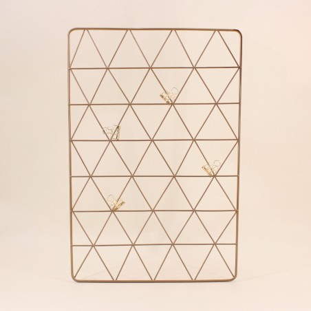 Pêle-mêle métal doré 40x50cm élégant | Hashtag Déco