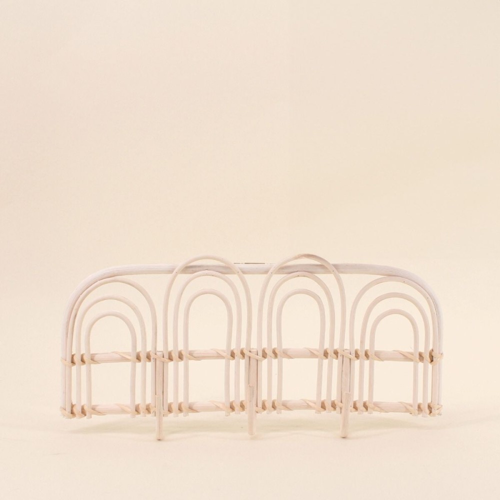 Porte manteau rotin naturel 45cm élégant | Hashtag Déco