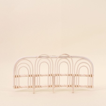 Porte manteau rotin naturel 45cm élégant | Hashtag Déco