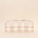 Porte manteau rotin naturel 45cm élégant | Hashtag Déco