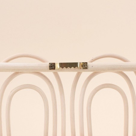 Porte manteau rotin naturel 45cm élégant | Hashtag Déco