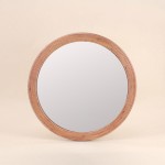 Miroir rond en rotin naturel 45cm | Hashtag Déco