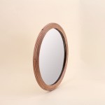 Miroir rond en rotin naturel 45cm | Hashtag Déco