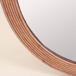 Miroir rond en rotin naturel 45cm | Hashtag Déco