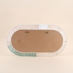 Miroir ovale corde beige 55x30cm | Hashtag Déco