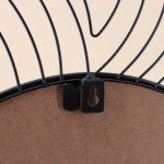 Miroir rond métal courbé noir 50cm élégant | Hashtag Déco