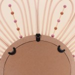 Miroir fleur en rotin naturel 88 cm | Hashtag Déco