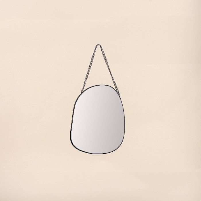 Miroir organique bois naturel 19x25cm | Hashtag Déco