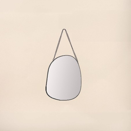 Miroir organique bois naturel 19x25cm | Hashtag Déco