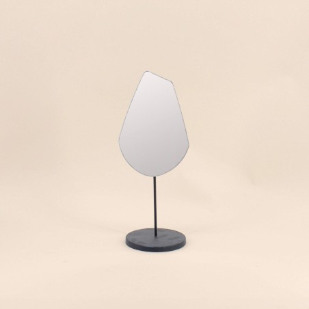 Miroir à poser bois clair forme organique | Hashtag Déco