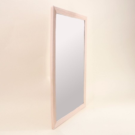 Miroir rectangulaire en rotin clair 60x40cm | Hashtag Déco