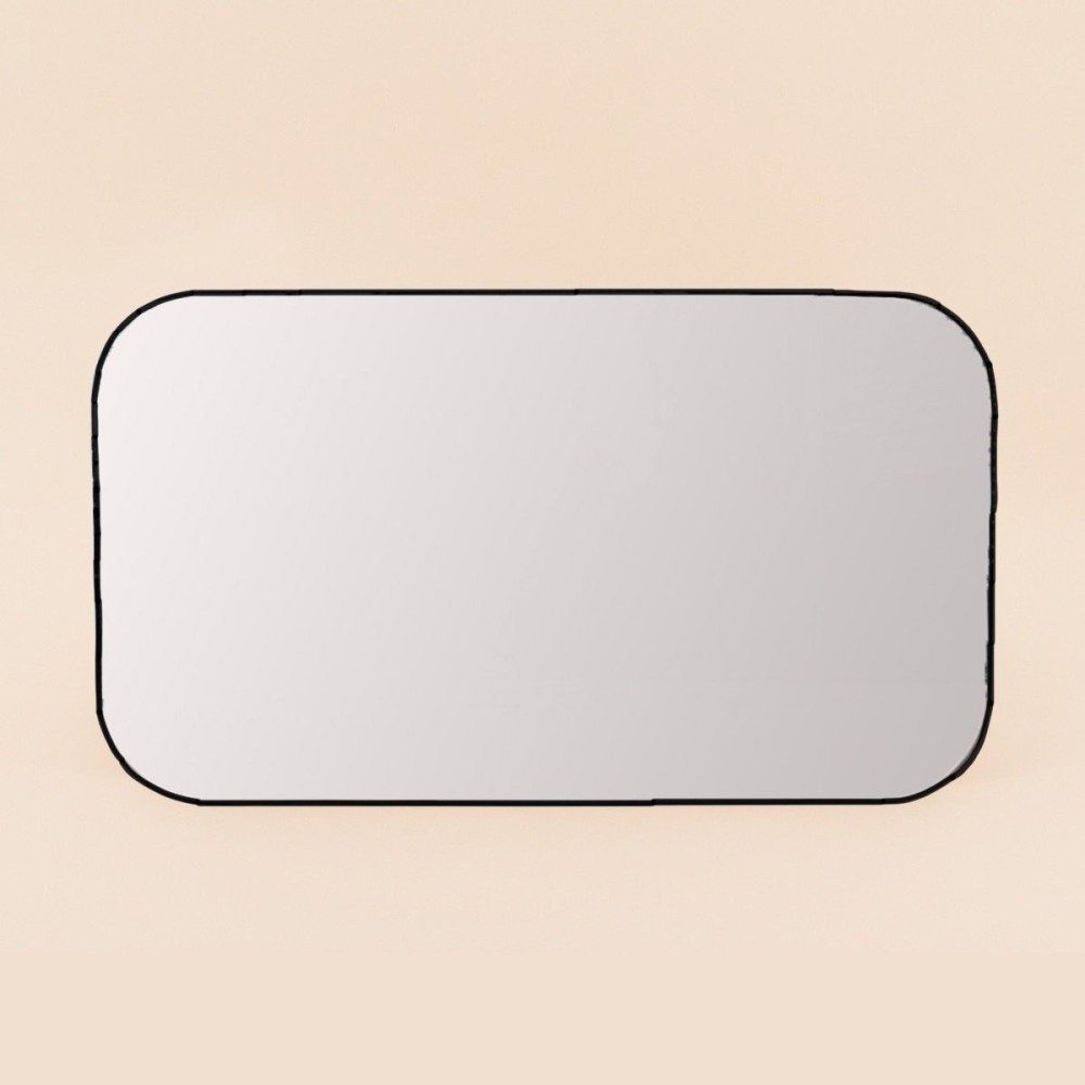 Miroir angles arrondis bois clair 70x40cm | Hashtag Déco