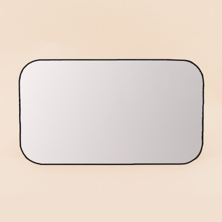 Miroir angles arrondis bois clair 70x40cm | Hashtag Déco