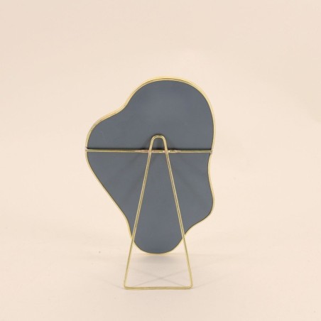 Miroir organique gris en résine 20x13 cm | Hashtag Déco