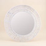 Miroir rond corde beige 60cm | Hashtag Déco