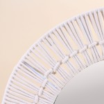 Miroir rond corde beige 60cm | Hashtag Déco