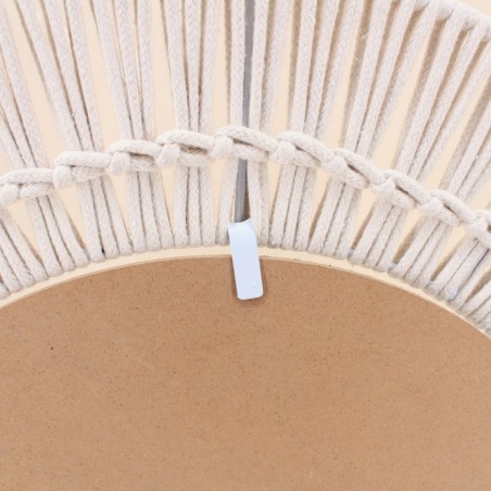 Miroir rond corde beige 60cm | Hashtag Déco