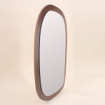Miroir organique bois naturel 45x65cm | Hashtag Déco