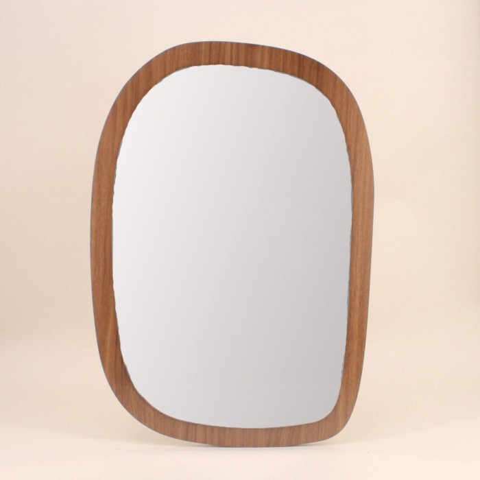 Miroir organique bois naturel 45x65cm | Hashtag Déco
