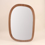 Miroir organique bois naturel 45x65cm | Hashtag Déco