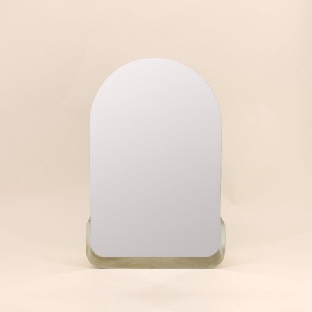 Miroir mural arche doré avec étagère | Hashtag Déco