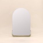 Miroir mural arche doré avec étagère | Hashtag Déco