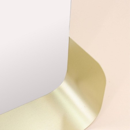 Miroir mural arche doré avec étagère | Hashtag Déco