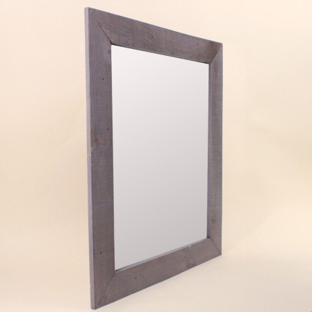 Miroir contour bois naturel 74x62 cm | Hashtag Déco