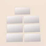 Lot de 7 miroirs métro argentés en verre | Hashtag Déco