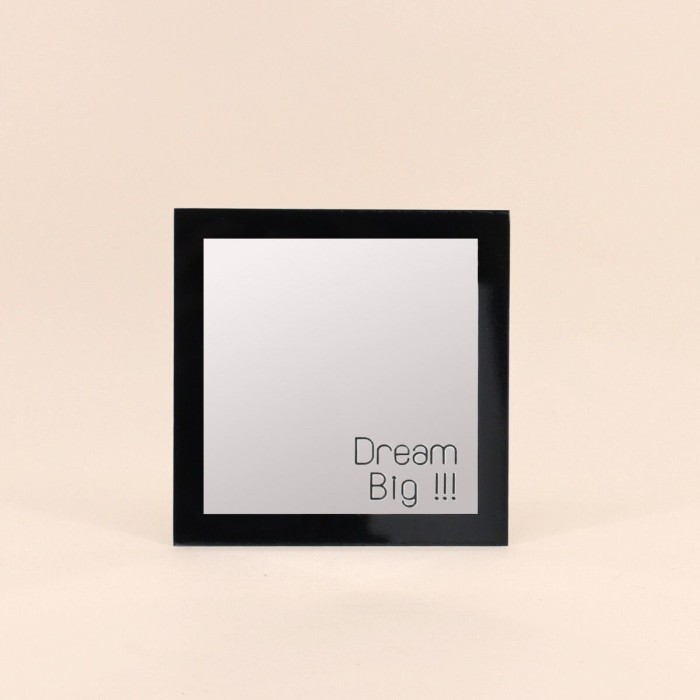 Miroir carré dream big bois blanc 20x20cm | Hashtag Déco