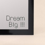 Miroir carré dream big bois blanc 20x20cm | Hashtag Déco