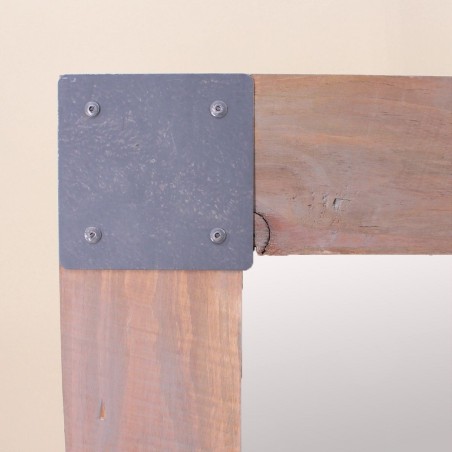 Miroir bois métal 53x67cm style moderne | Hashtag Déco