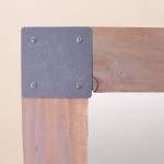 Miroir bois métal 53x67cm style moderne | Hashtag Déco