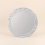 Miroir rond paillettes argenté 45cm élégant | Hashtag Déco