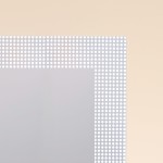 Miroir carré 20x20cm bois blanc élégant | Hashtag Déco