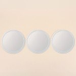 Lot de 3 miroirs ronds dorés en bois | Hashtag Déco